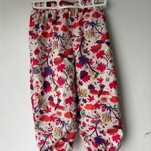 Patagonia Reversible  Kids snowpants - Red and Purple Floral